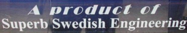 Sticker product of superb swedish engineering. Volvo & saab., Ophalen of Verzenden, Nieuw
