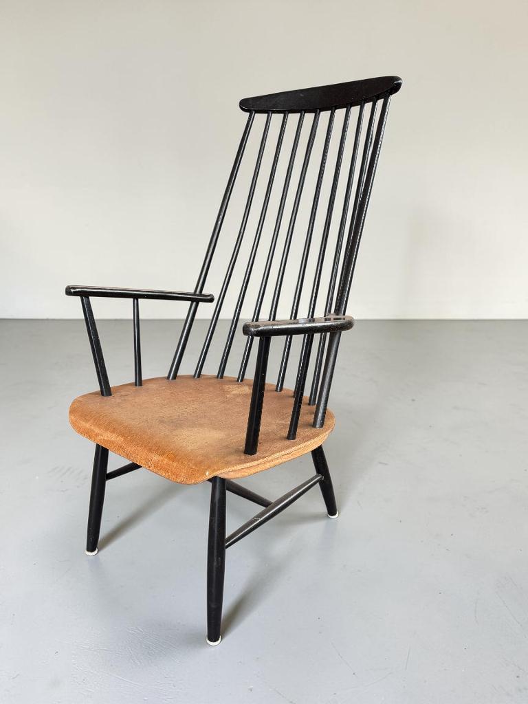 Spijlenstoel Grandessa fauteuil, Ophalen, Gebruikt, 50 tot 75 cm, Hout