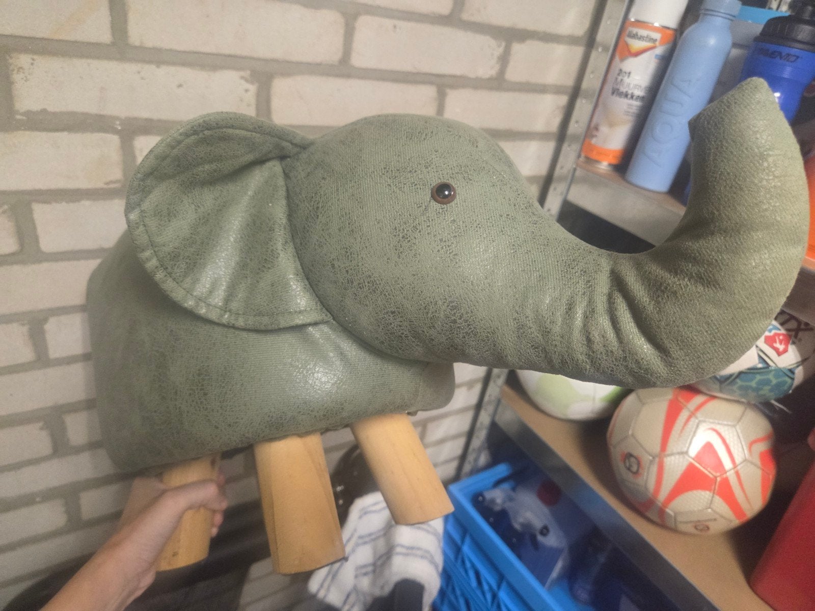 Dierenkruk olifant - Zo goed als nieuw, Ophalen, Zo goed als nieuw, Overige materialen
