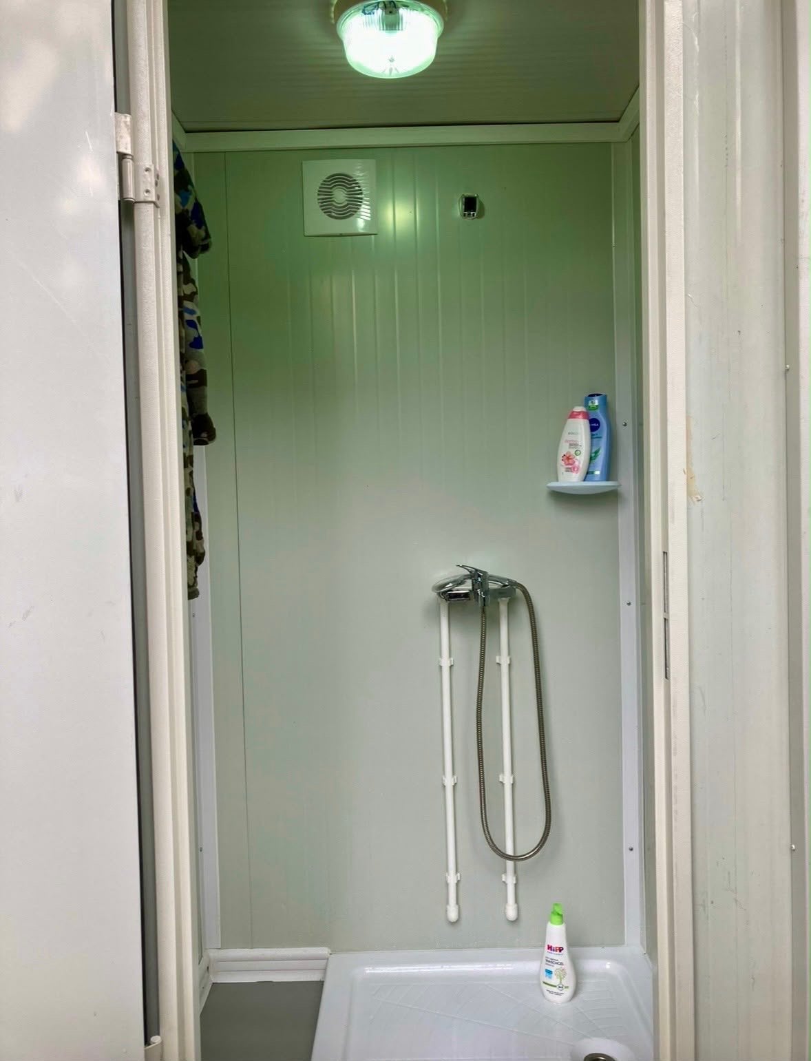 Mobiele Douchecabine voor Camping of Tuin, Ophalen, Zo goed als nieuw