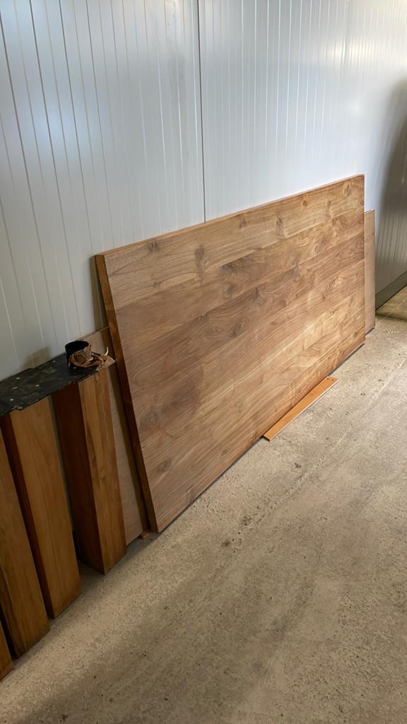Massief Eiken eetkamer tafel, Huis en Inrichting, Ophalen, Rechthoekig, 150 tot 200 cm, 50 tot 100 cm