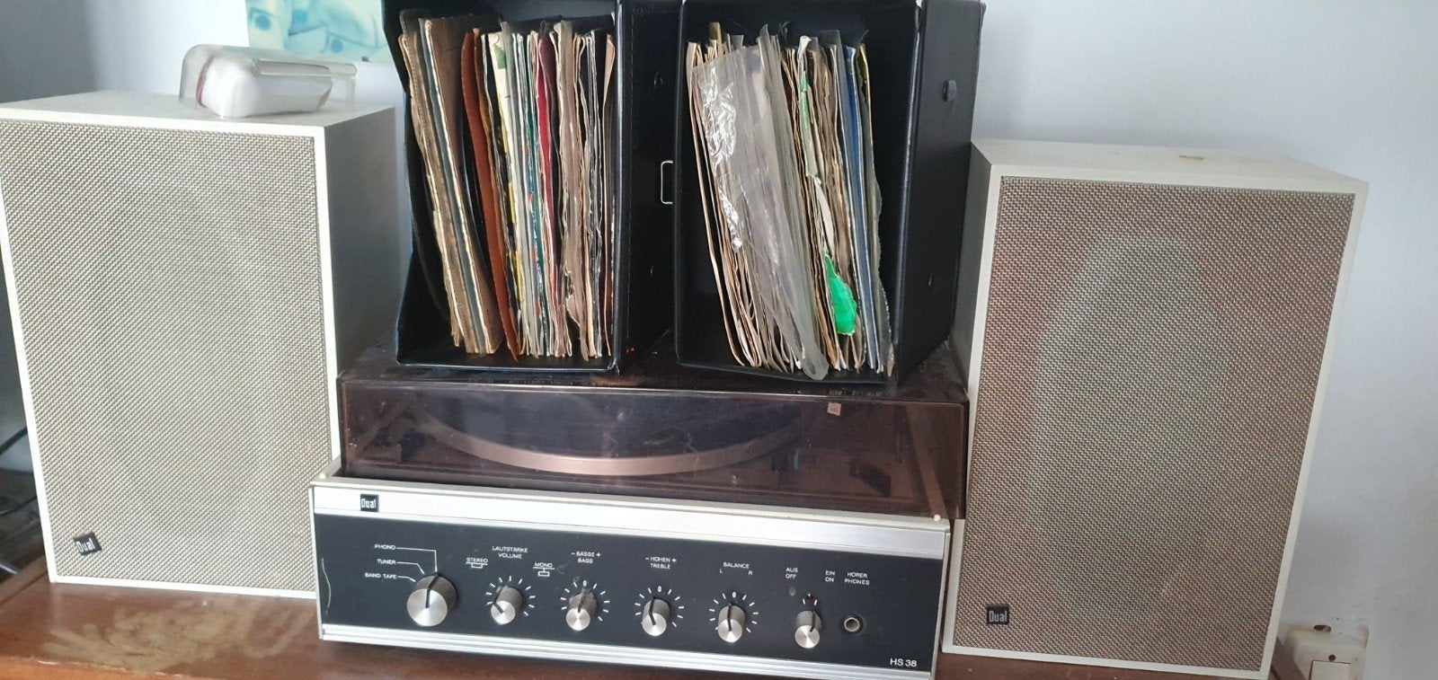 Dual HS 38 Platenspeler met speakers, Ophalen, Gebruikt, Dual