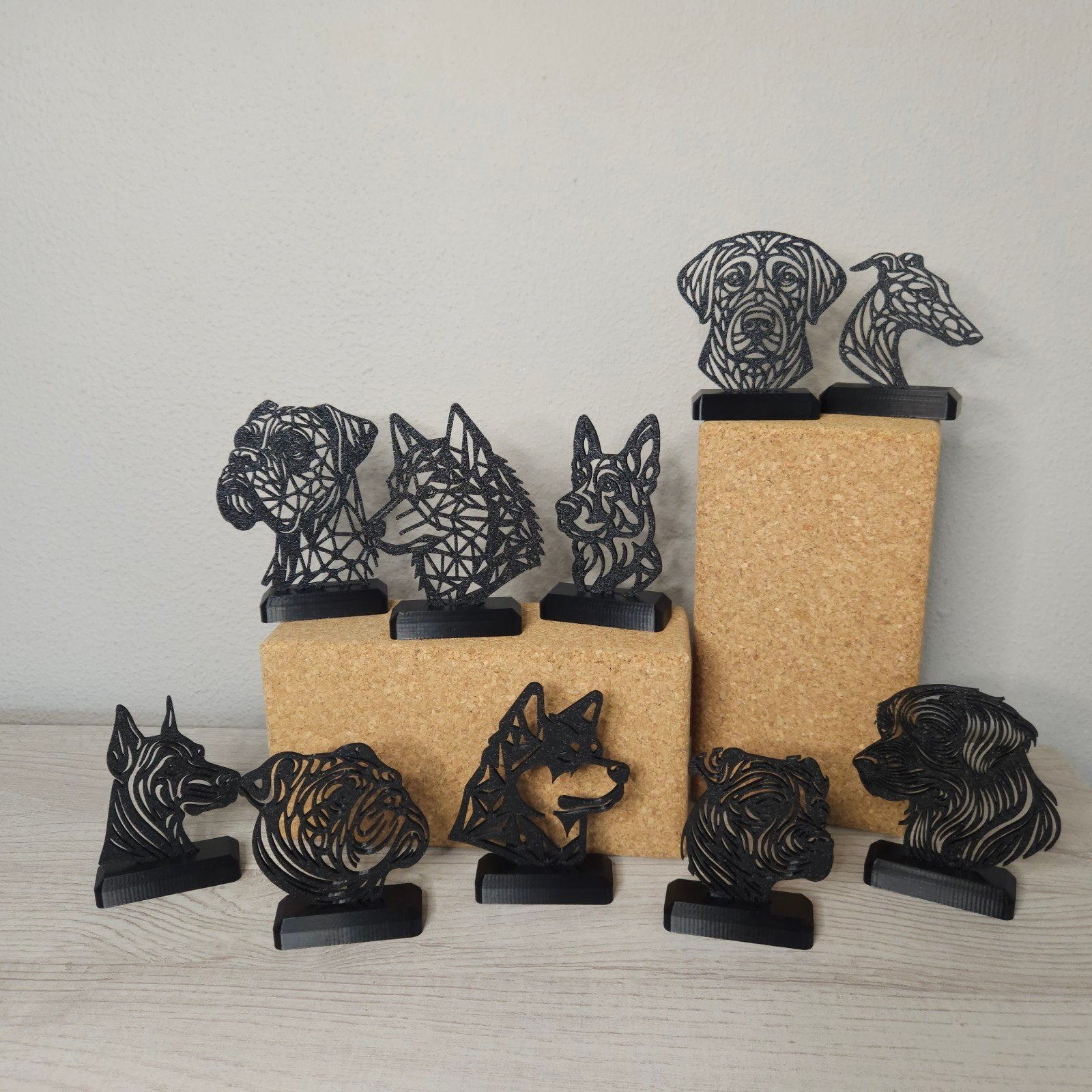 3D Geprinte Dieren Beeldjes - Honden & Katten, Ophalen of Verzenden, Nieuw, Dier