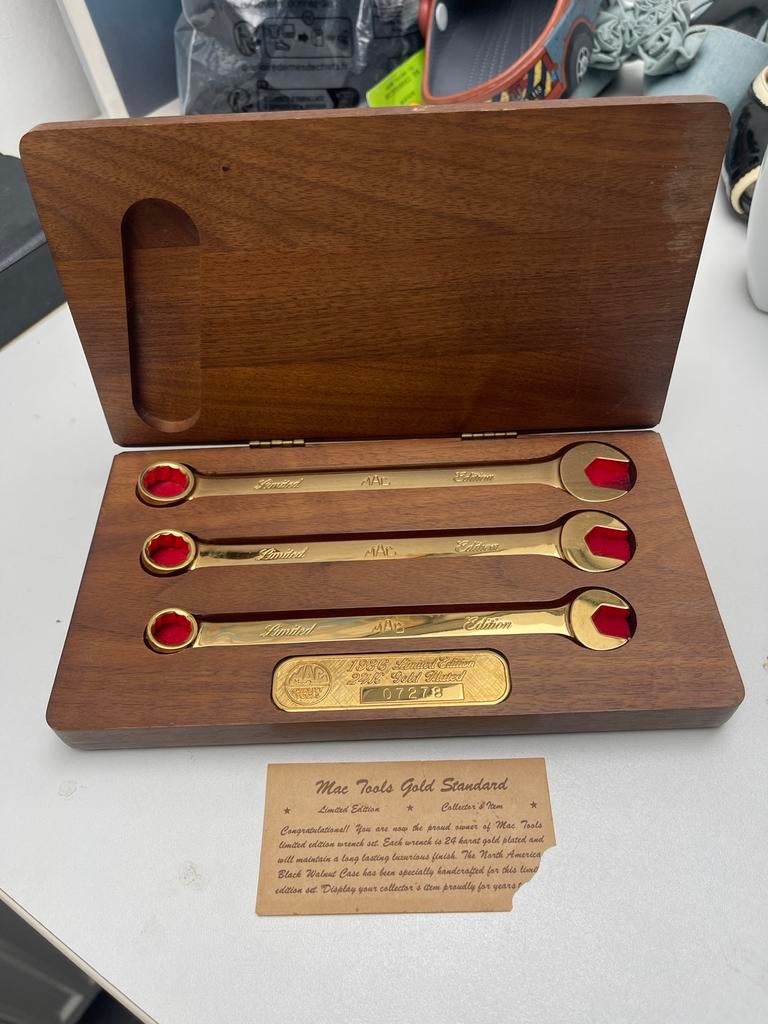 Mac Tools Limited Edition 24K Verguld Gereedschapset, Ophalen of Verzenden