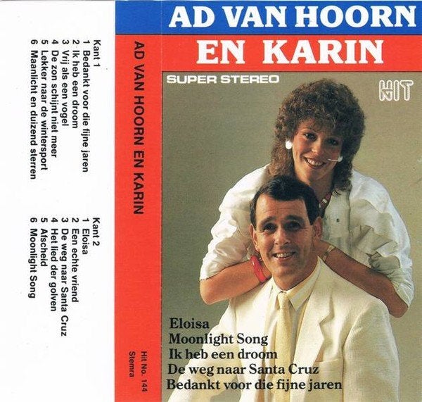 Ad van Hoorn En Karin – TV Successen Van Ad En Karin, Ophalen of Verzenden, Nieuw in verpakking, 1 bandje, Origineel