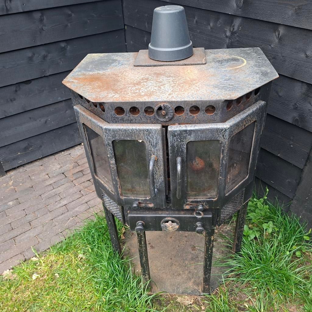 Hout kachel, Tuin en Terras, Ophalen, Gebruikt