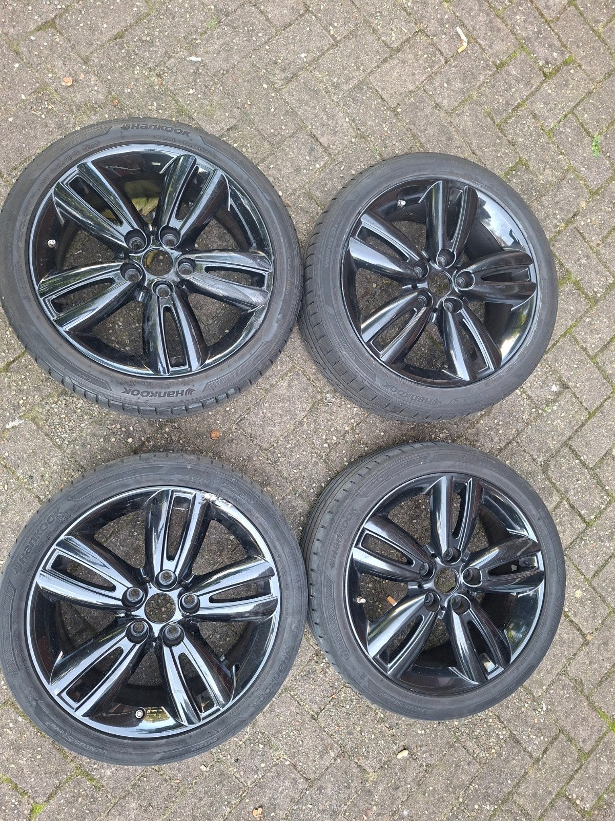 Mini 17 inch spoke velgen met schade, Ophalen, Gebruikt