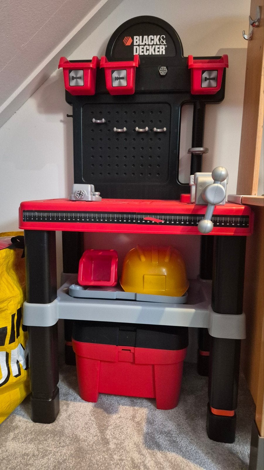 Black & Decker Smoby Kinder Werkbank met Gereedschap, Ophalen, Gebruikt, Jongen of Meisje