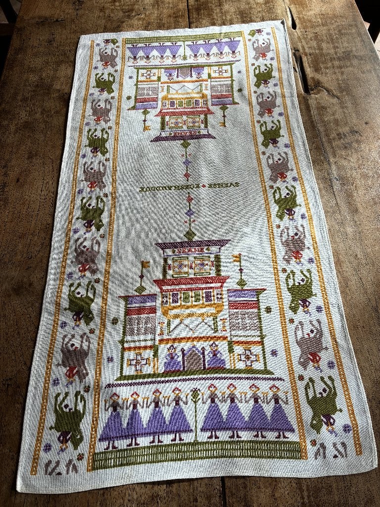 Loper Zweedse keukenhanddoek 87x45 cm, Ophalen of Verzenden, Zo goed als nieuw, Overige kleuren, Tafelkleed of Tafelzeil