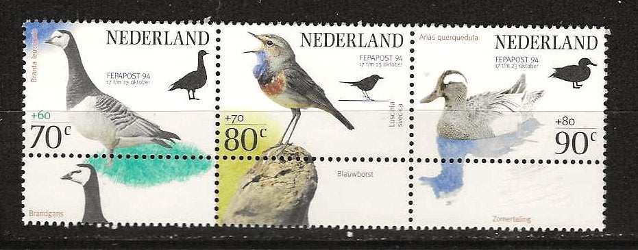 Nederland 1598 a-1600 a postfris, Ophalen of Verzenden, Na 1940, Postfris