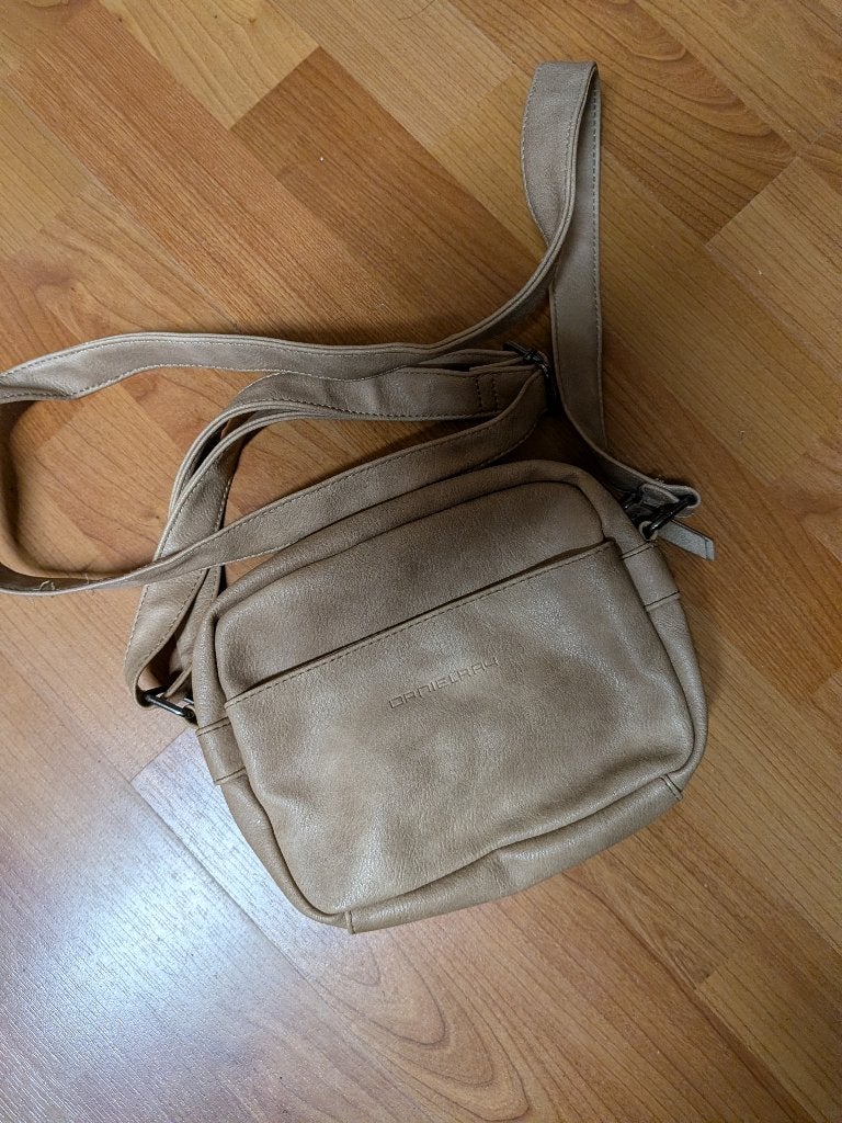 handtas daniel ray, Ophalen of Verzenden, Zo goed als nieuw, Beige, Handtas