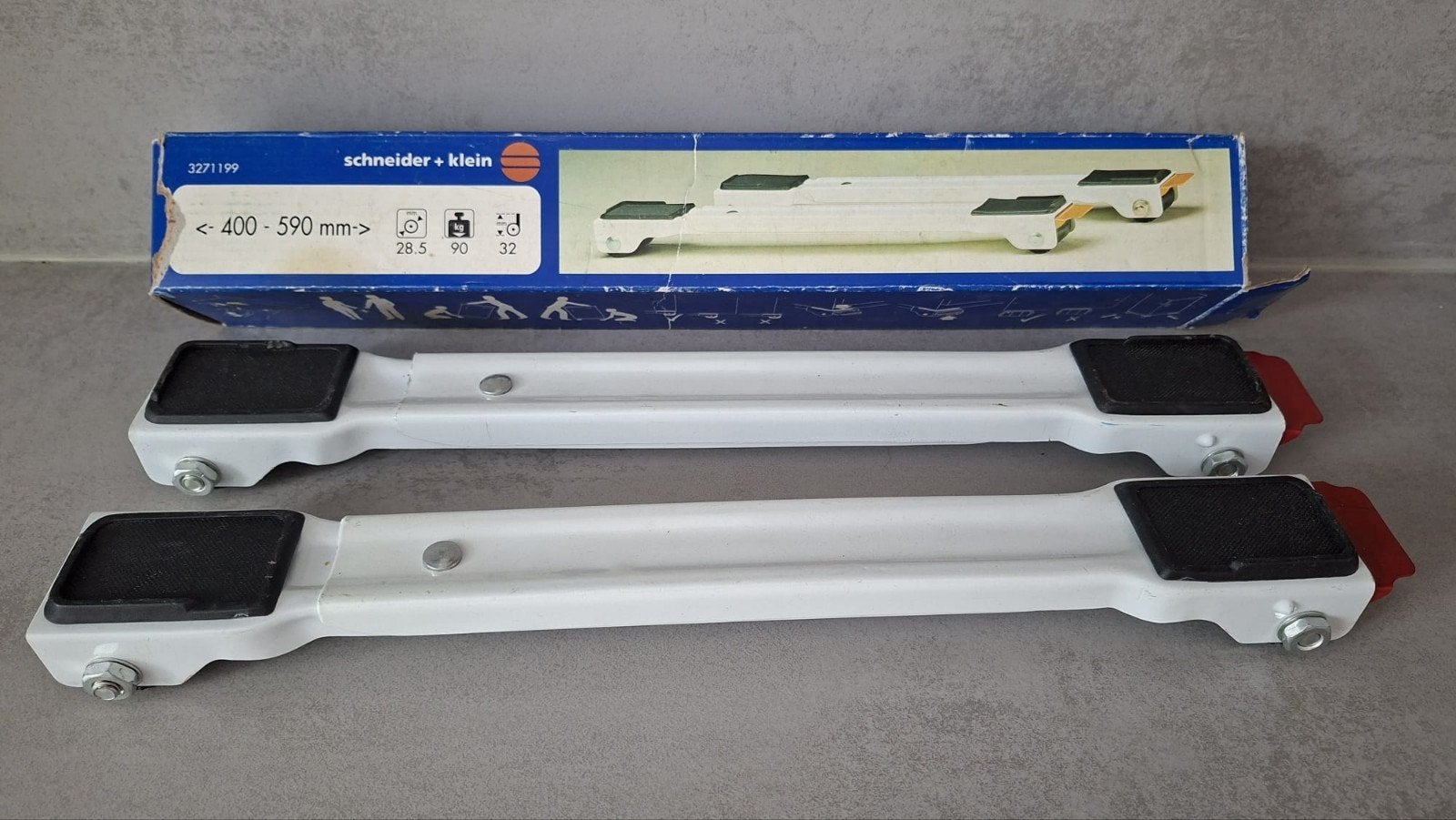 Schneider + Klein Verstelbare Rollers (400-590mm), Witgoed en Apparatuur, Ophalen of Verzenden, Zo goed als nieuw