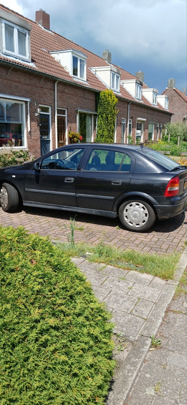 Opel Astra 1.6 16V 5D 2002 Zwart, Auto's, Voorwielaandrijving, Zwart, 4 cilinders, 100 pk