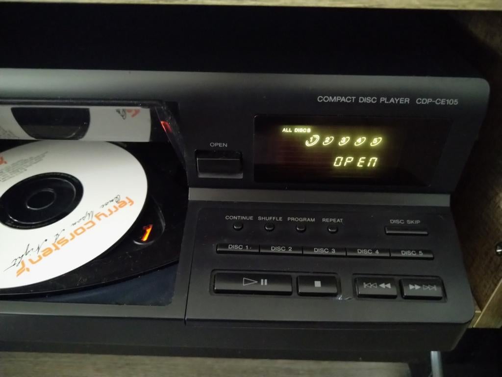 Sony CDP-CE105 CD-speler - Functioneel & Onderhouden, Audio, Tv en Foto, Cd-spelers, Gebruikt, Sony, Wisselaar, Ophalen