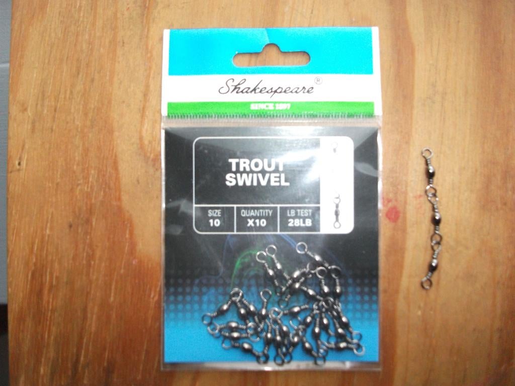 3 verpakkingen Shakespeare Trout Swivel / kunstaas wartels, Watersport en Boten, Hengelsport | Algemeen, Ophalen of Verzenden