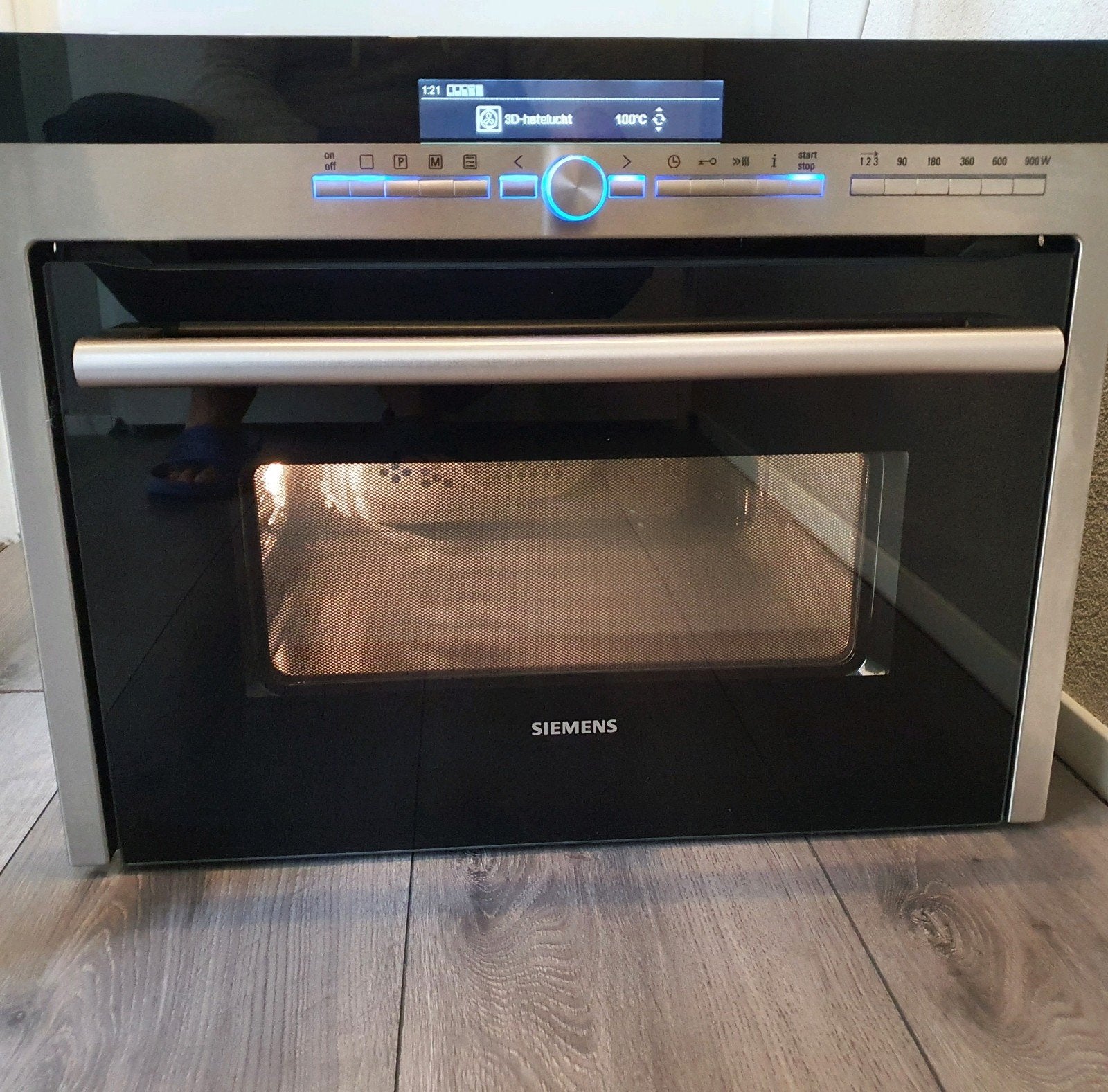Siemens combi oven/magnetron, Ophalen, 45 tot 50 cm, Gebruikt, Siemens