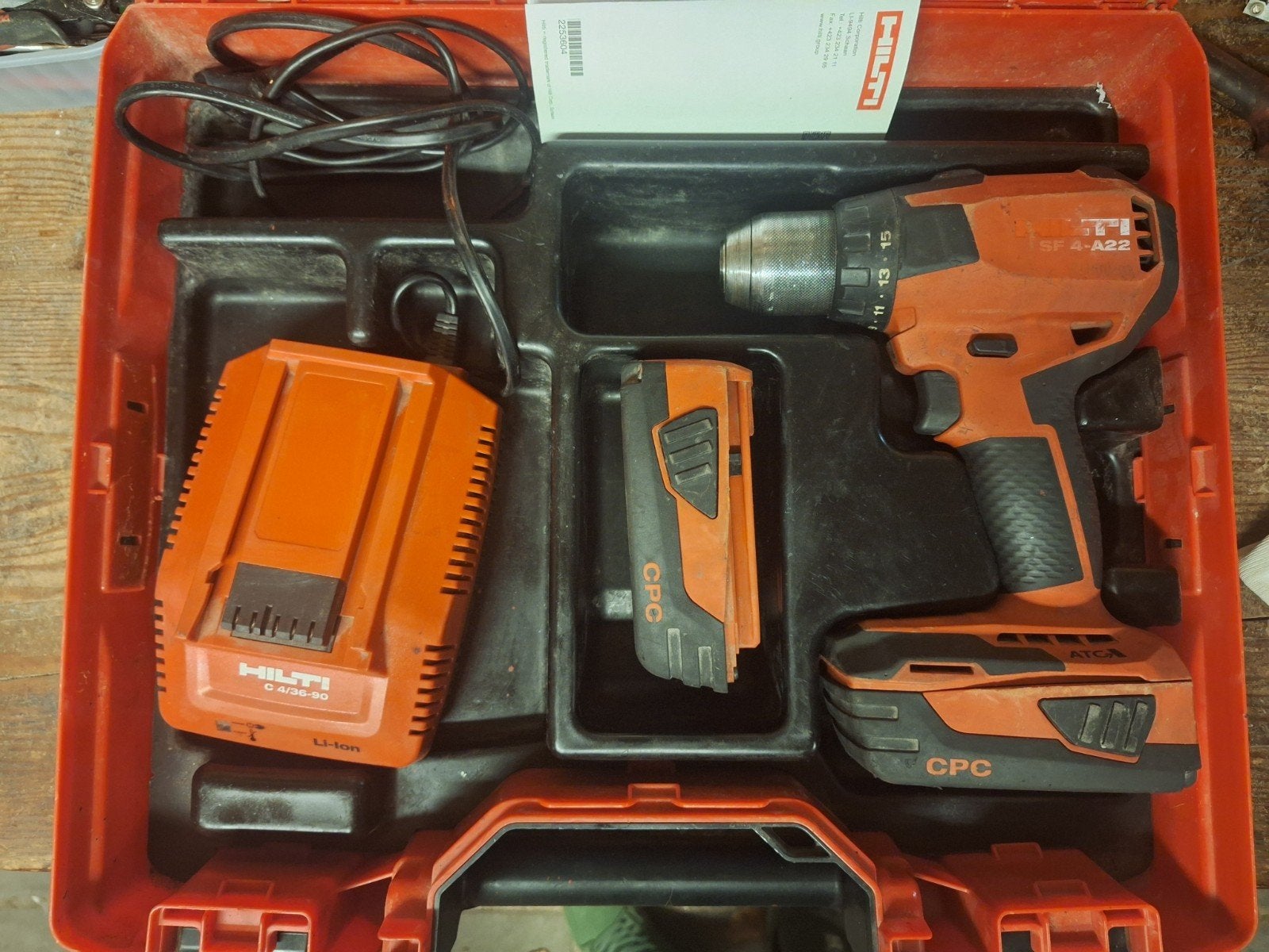 Hilti accuboormachine SF 4-A22, Ophalen of Verzenden, Nieuw, Boor- en Schroefmachine, Variabele snelheid