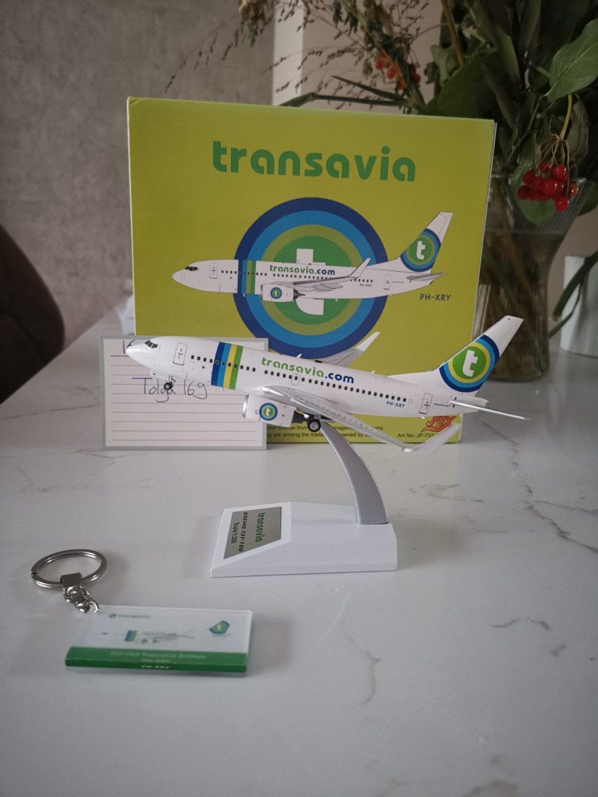 Transavia B737-700 JFox 1:200 JF-737-7-002 Reg. PH-XRY, Overige merken, 1:200 of kleiner, Nieuw, Ophalen of Verzenden