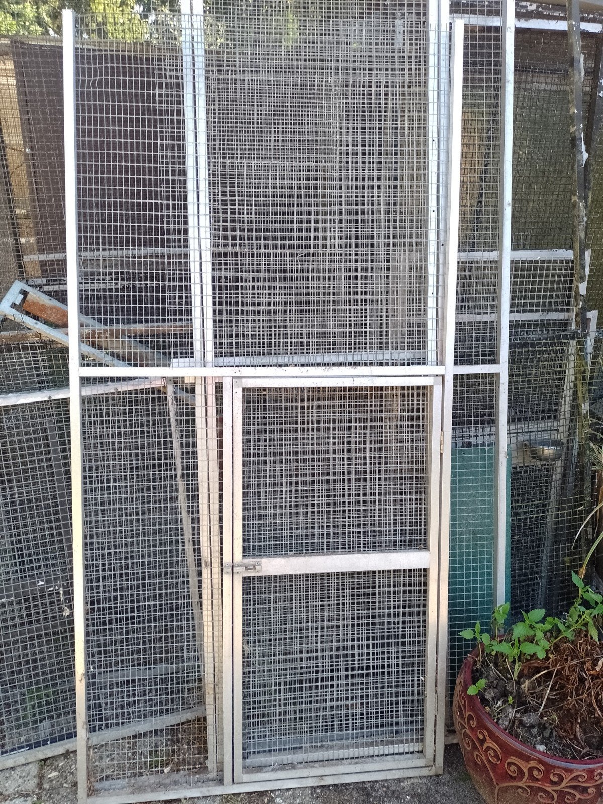 volière panelen, Ophalen, Aluminium, Volière