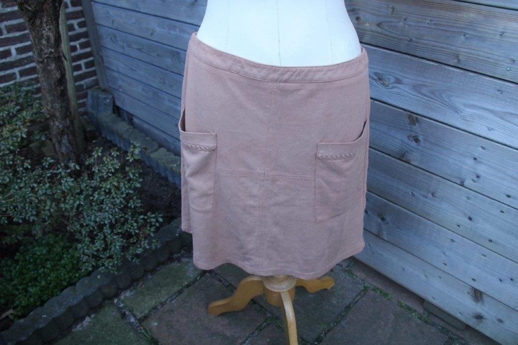 Rok camel suede look Esqualo mt 42 Vaste prijs OPRUIMING, Bruin, Maat 42/44 (L), Esqualo, Ophalen of Verzenden