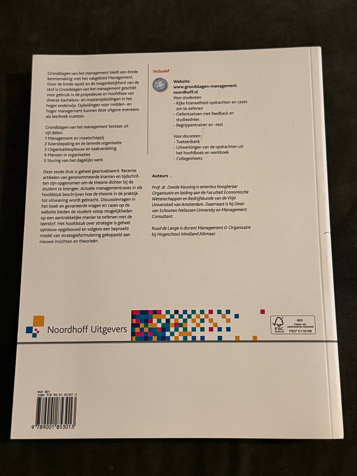 Grondslagen van het management - Doede Keuning, Boeken, Ophalen of Verzenden, Gamma, Zo goed als nieuw, HBO