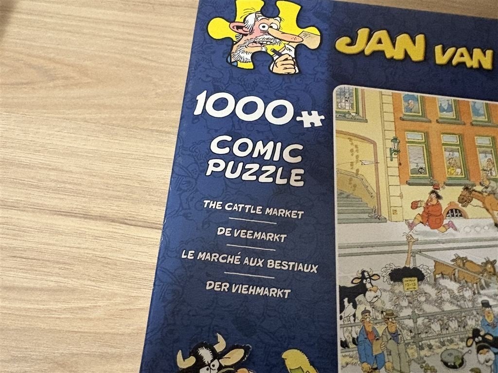 Jan van Haasteren - de veemarkt - 1000 stuks - s6029, Verzenden, 500 t/m 1500 stukjes, Zo goed als nieuw