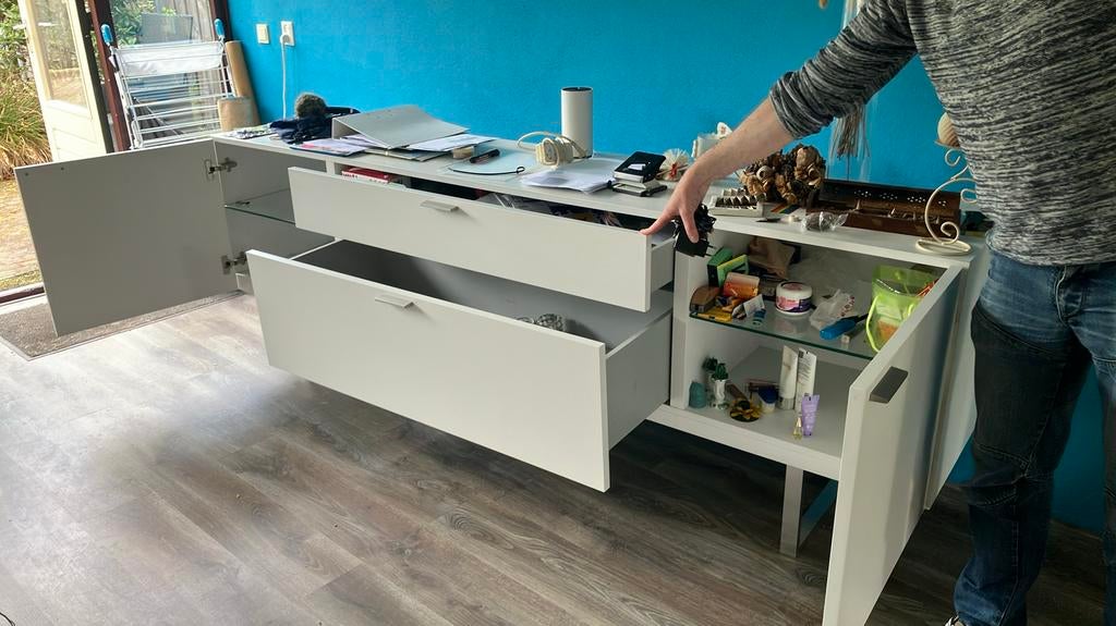 Dressoir wit, Huis en Inrichting, Ophalen, Zo goed als nieuw, 25 tot 50 cm