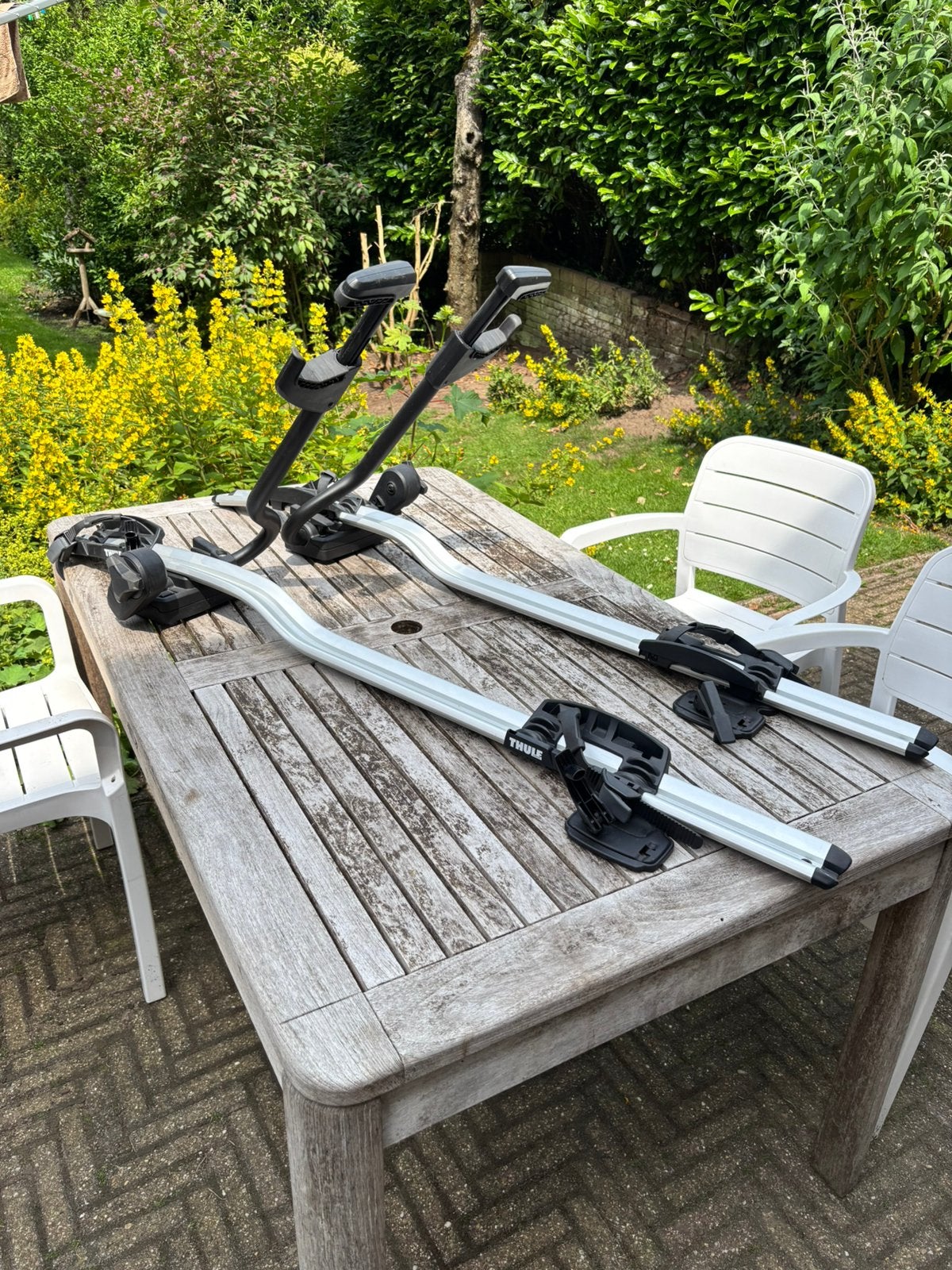 Thule ProRide 598 2x, Auto diversen, Fietsendragers, Ophalen, 2 fietsen, Zo goed als nieuw, Dakdrager