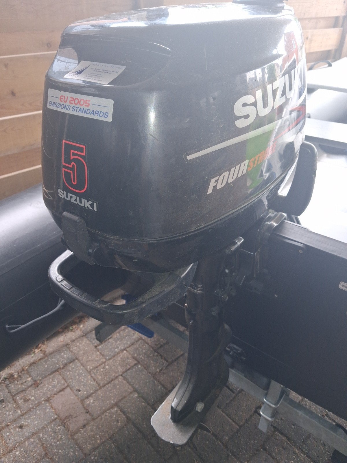 buitenboord motor Suzuki 5 pk 4 takt., 10 tot 30 pk, Gebruikt, Viertaktmotor, Ophalen of Verzenden
