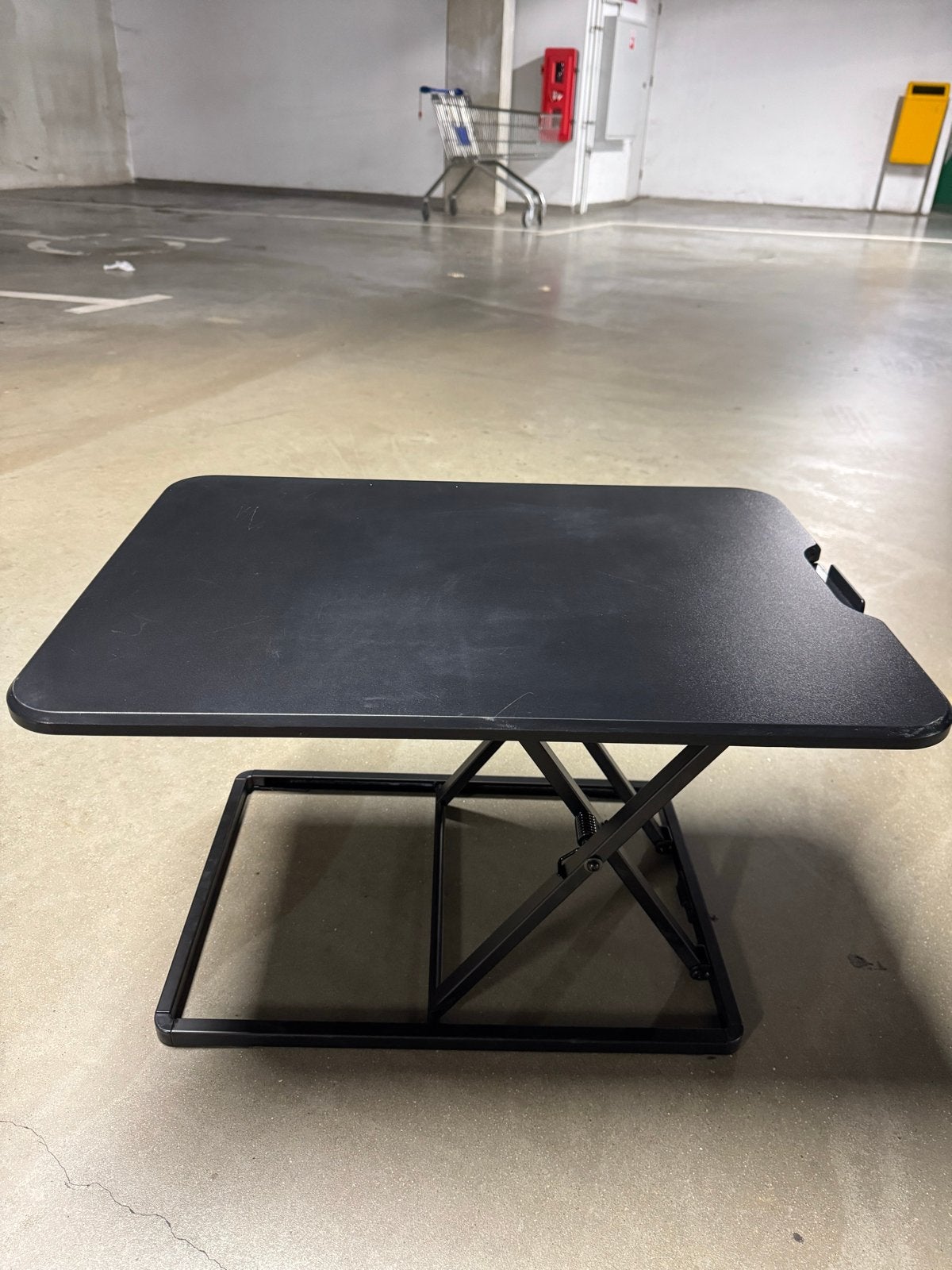 Neomounts in hoogte verstelbaar bureau opzetstuk, Minder dan 45 cm, Gebruikt, Metaal of Aluminium, Rechthoekig