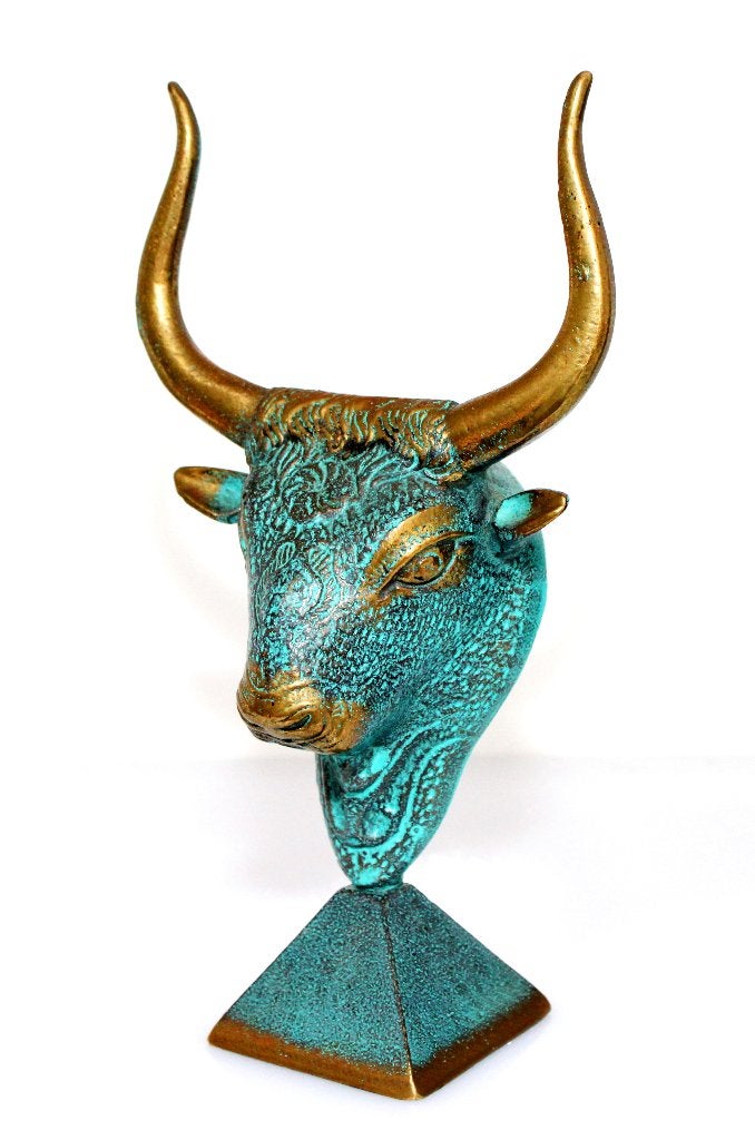 Prachtig Groot Beeld Brons Griekse Minoïsche Stier, Ophalen of Verzenden