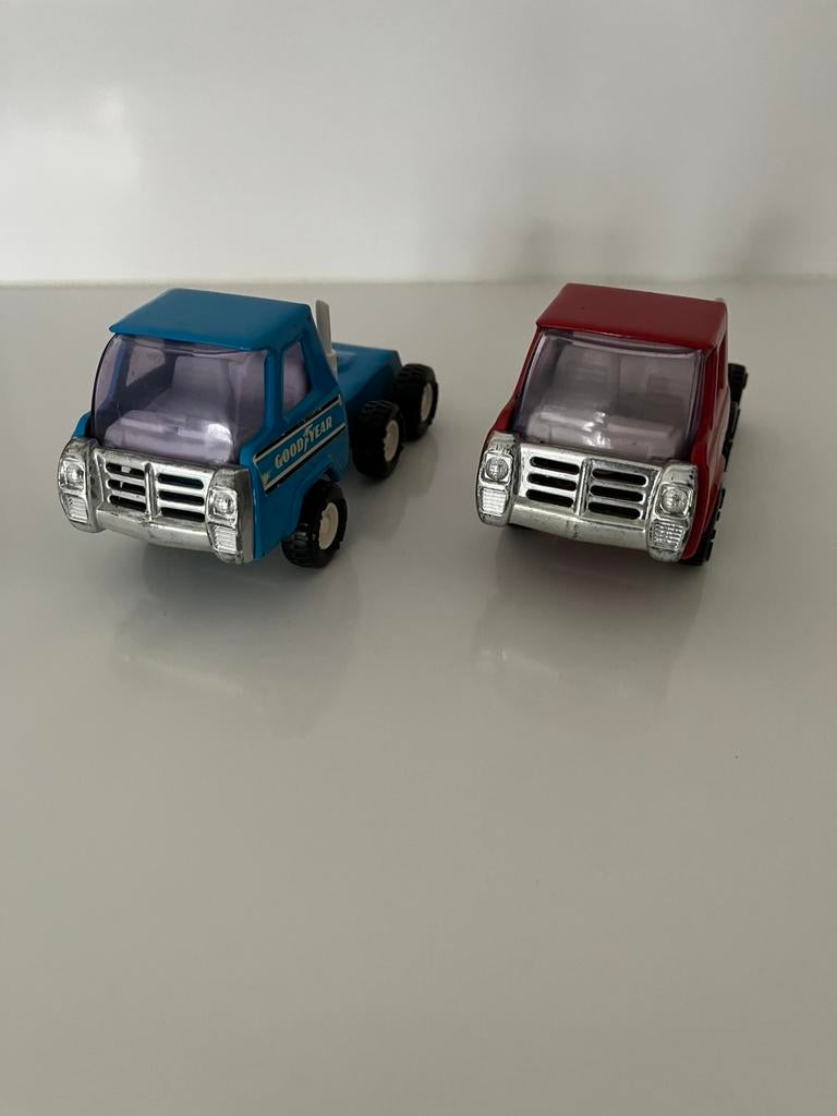 2 vintage Buddy L speelgoedtrucks, Ophalen of Verzenden, Gebruikt