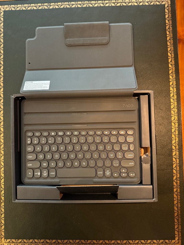 Ipad toetsenbord, ZAGG, Azerty, Zo goed als nieuw, Draadloos