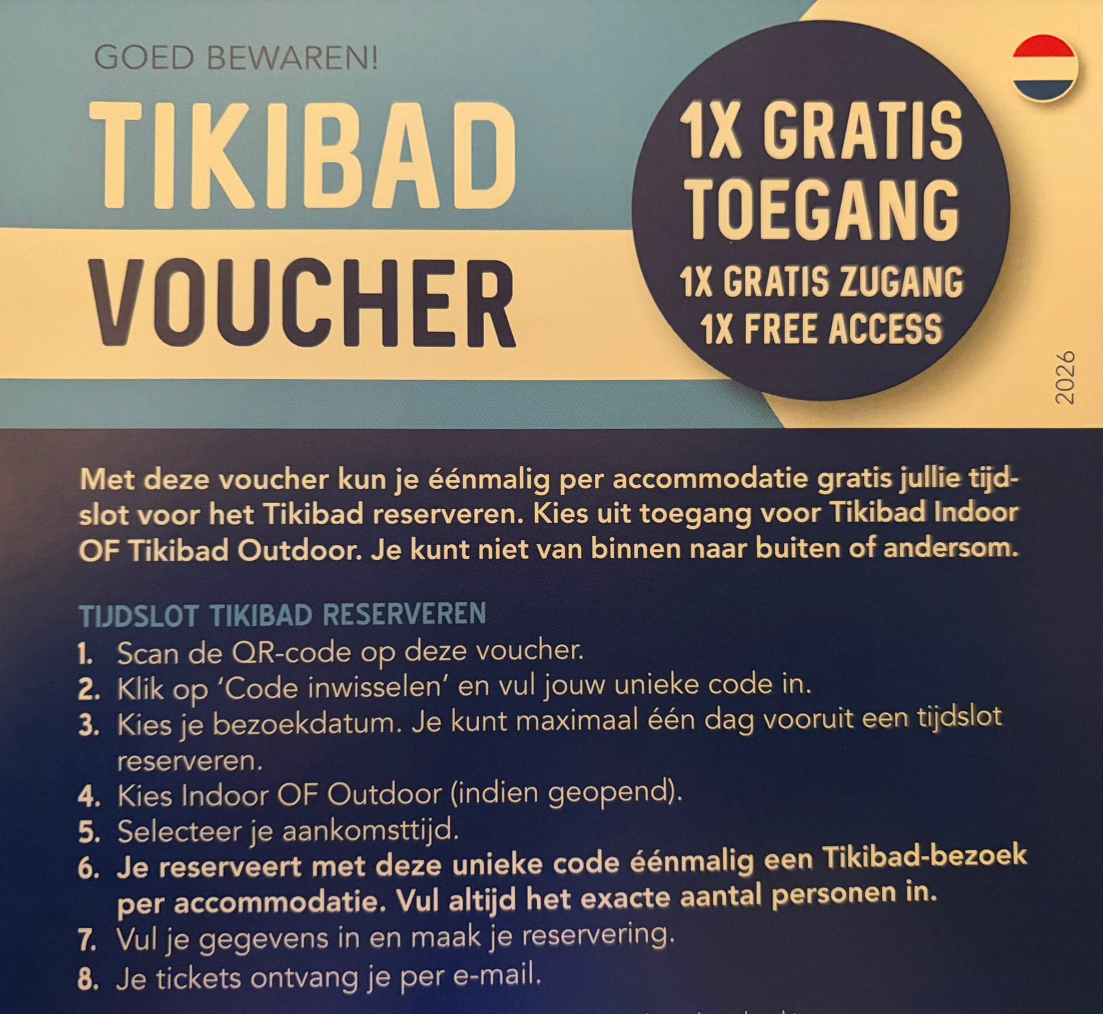 Duinrell Tikibad Toegang - tot 8 pers, Drie personen of meer, Overige soorten, Pretpark