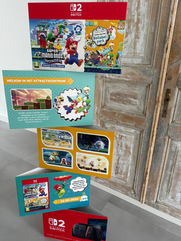 Super mario bellapark standee/display, Drie personen of meer, Cadeaubon