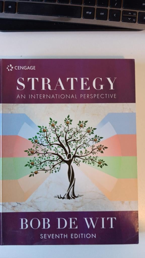 Strategy An international perspective, Boeken, Studieboeken en Cursussen, Ophalen of Verzenden, Gamma, Bob de Wit, WO