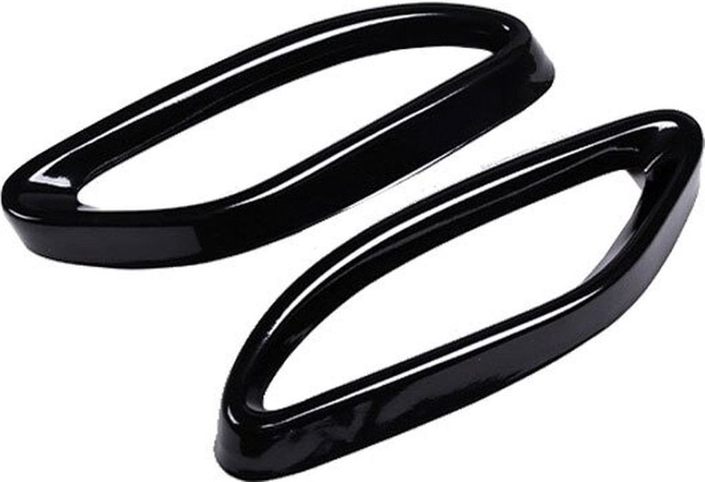 AMG Look Zwart Uitlaat Lijsten Enkel Voor Mercedes C Klasse, Auto diversen, Tuning en Styling, Verzenden, Automotive Parts, A.parts@hotmail.nl