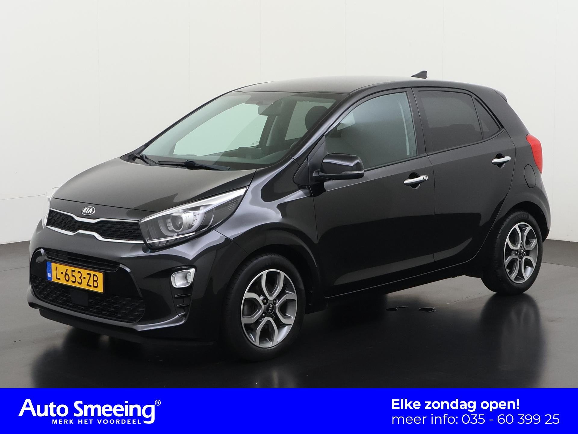 Kia Picanto 1.0 DPi DynamicPlusLine | Navigatie | Zondag Ope, Voorwielaandrijving, Stof, Gebruikt, 4 stoelen