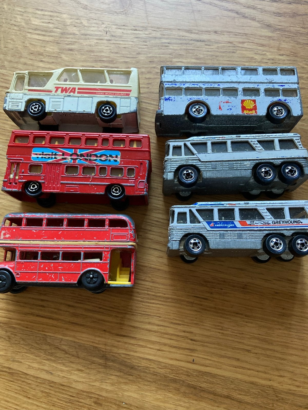 Vintage Speelgoedbussen - Hot Wheels, Majorette, Diapert, Ophalen of Verzenden, Gebruikt