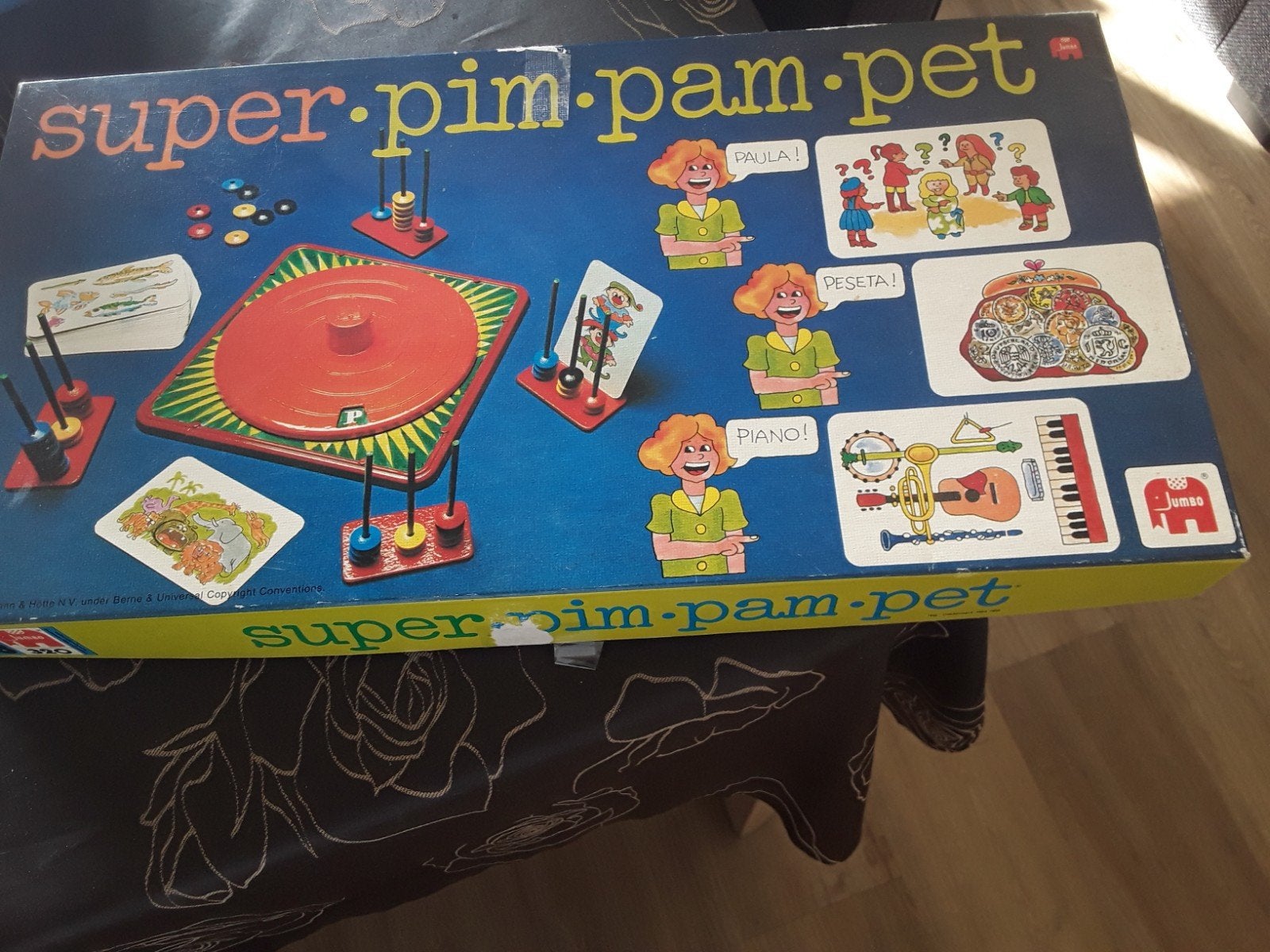Super Pim Pam Pet Gezelschapsspel Jumbo Vintage, Vijf spelers of meer, Ophalen of Verzenden, Gebruikt, Jumbo