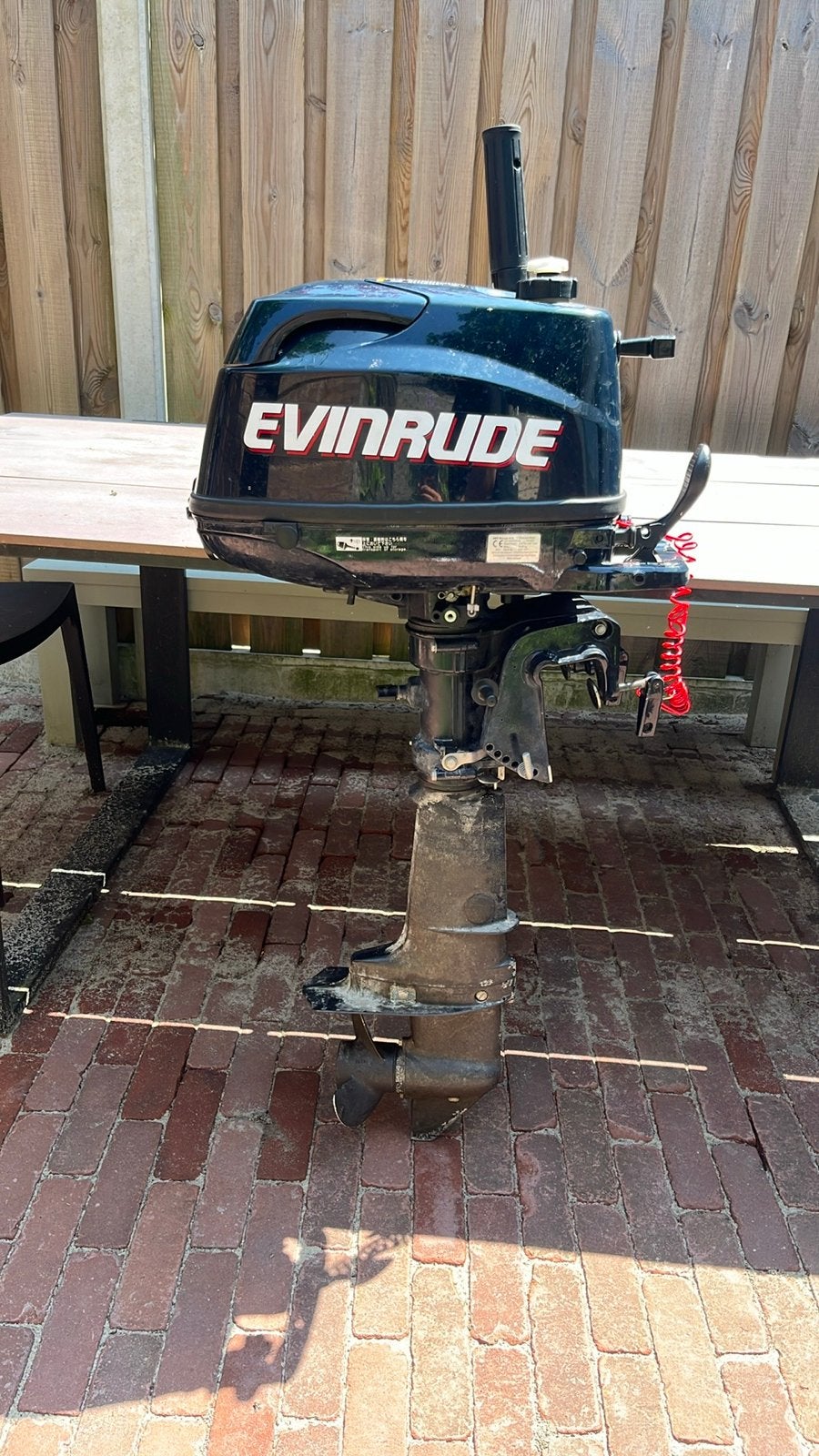 Evinrude Buitenboordmotor 4pk naar 6pk opgevoerd, Ophalen, Zo goed als nieuw, Motor en Techniek, Zeilboot of Motorboot