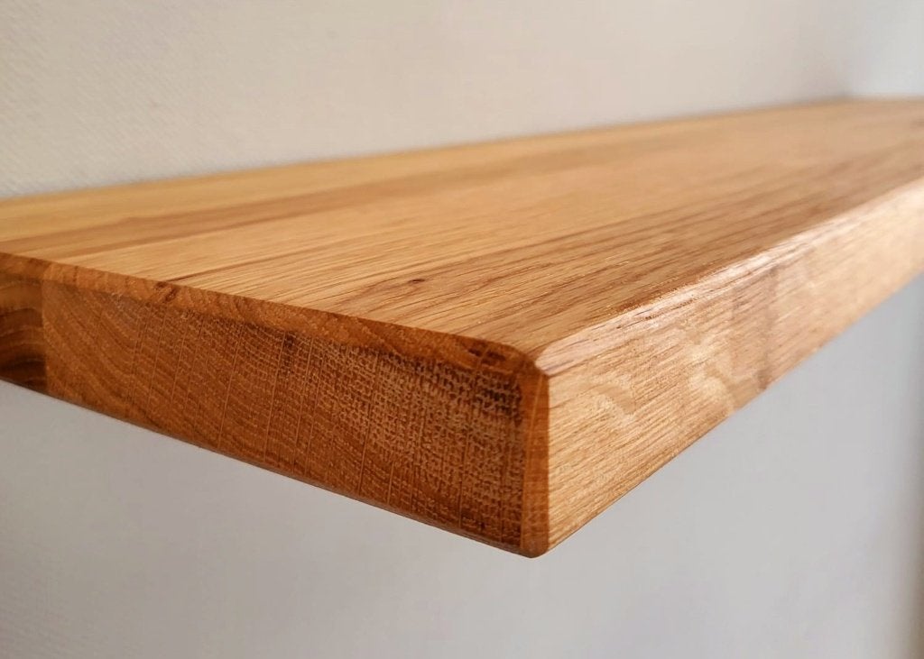 Massief eiken wandplank - 80 cm - Direct leverbaar, Ophalen of Verzenden, Nieuw