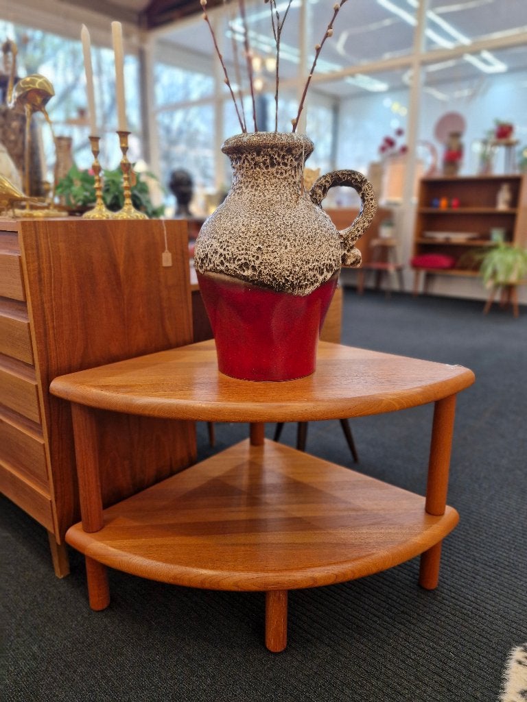 Vintage hoektafel Deens teak 70s, Ophalen, Huis en Inrichting