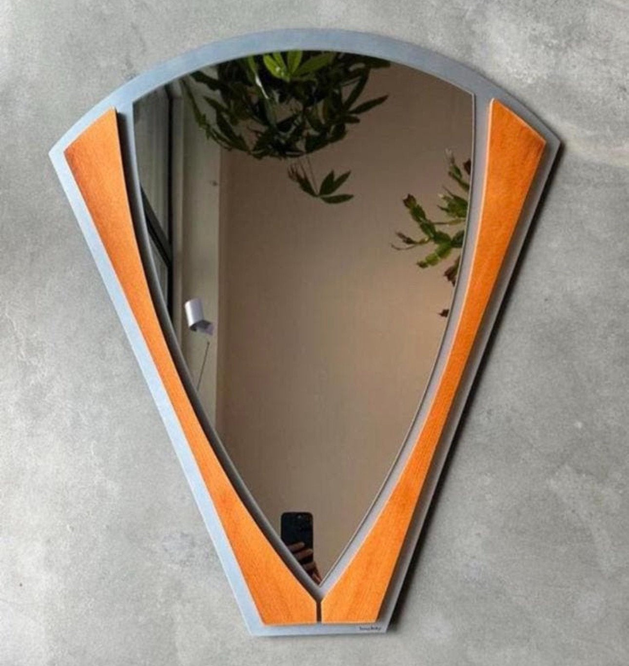 Bony Design Spiegel Jaren 80 Vintage Memphis Grenen, Ophalen, Huis en Inrichting