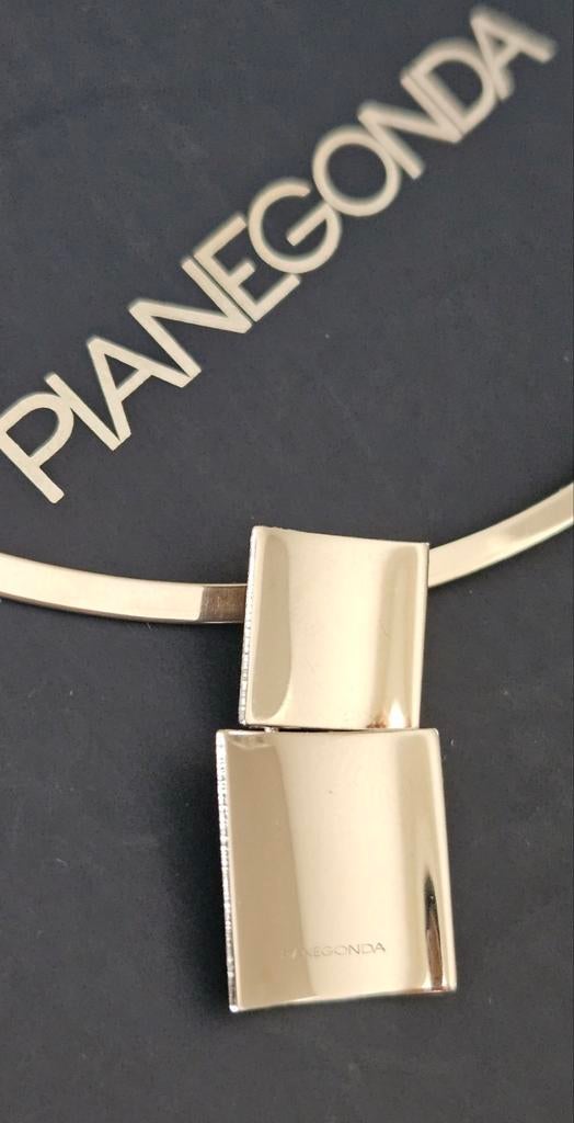 Pianegonda collier, Met hanger, Ophalen of Verzenden, Zo goed als nieuw, Zilver
