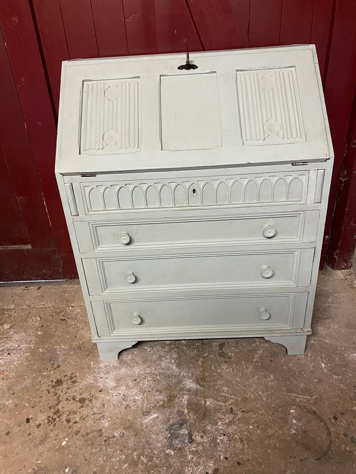 Antiek secretaire bureau met lades, Antiek en Kunst, Antiek | Meubels | Kasten, Ophalen of Verzenden