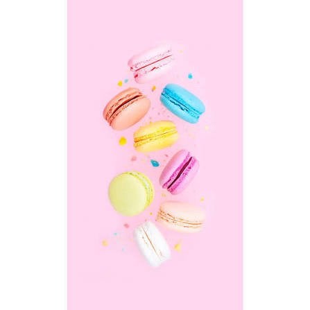 Fotobehang macaron 159x280, Modern, Ophalen of Verzenden, Roze, Fotobehang
