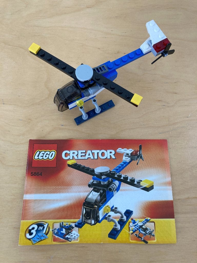 LEGO Creator - Mini Helikopter (3-in-1) - 5864, Lego, Compleet, Ophalen of Verzenden, Zo goed als nieuw