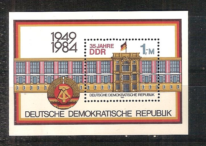 DDR blok 77 pf, Ophalen of Verzenden, DDR, Postfris