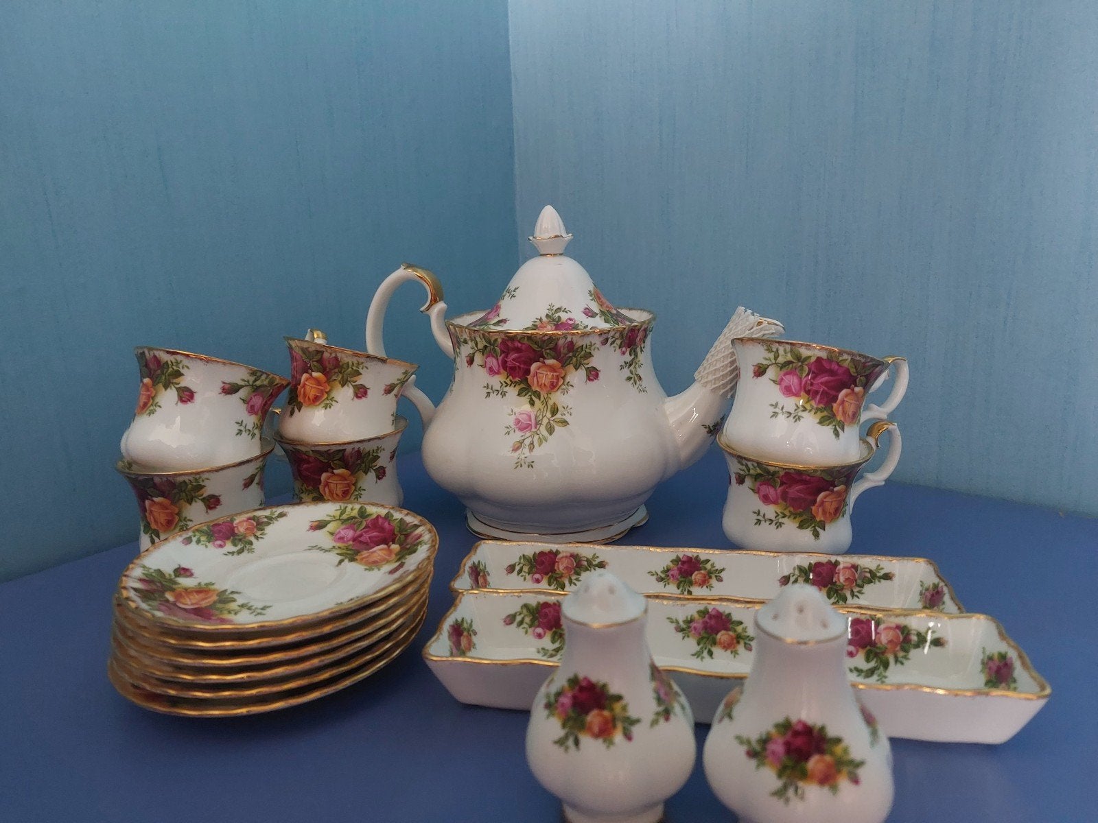 Royal Albert Old Country Roses Servies - Complete Set, Ophalen, Zo goed als nieuw, Overige stijlen, Porselein